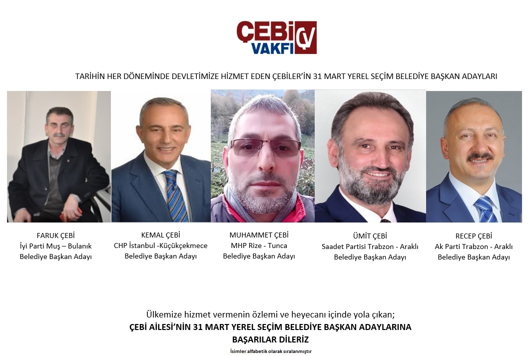 31 Mart Yerel Seçim Belediye Başkan Adayları